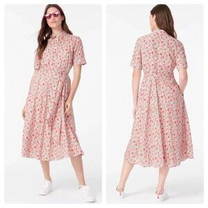 💕J.CREW x LIBERTY💕 Belted Shirtdress ~ Liberty® Danjo Floral Print 2 NWOT